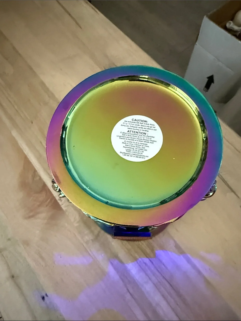 Bath & Body Works Iridescent Multicolor Stranger Things Skull Accent Light